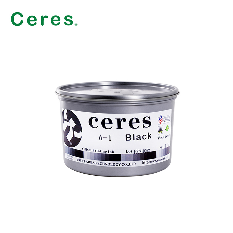 সেরেস এ-১ অ-বিষাক্ত উচ্চ চকচকেতা ২ বছরের বালুচর জীবন সিএমওয়াইকে রঙের জন্য সয়া বিন অফসেট মুদ্রণ কালি