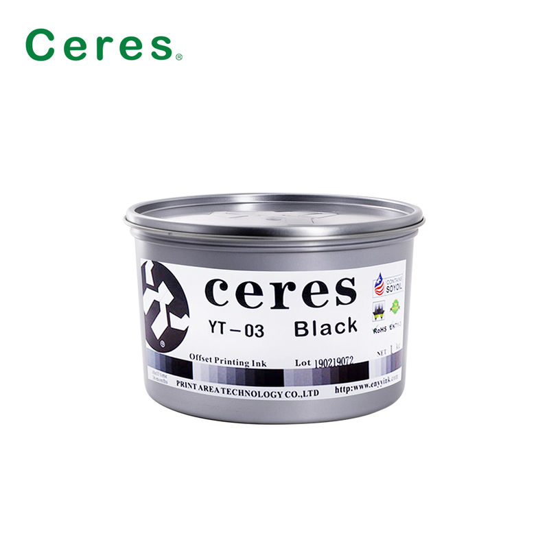 উচ্চ-মানের প্রিন্টিংয়ের জন্য পরিবেশ-বান্ধব EN71-3 সঙ্গত সলভেন্ট-ভিত্তিক অফসেট প্রিন্টিং কালি YT-03 CMYK কালি