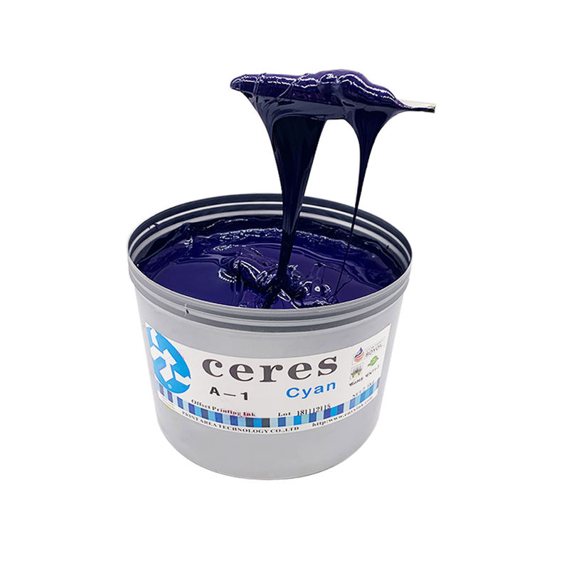 যে কোনও কাগজের জন্য ২৪ মাসের ওয়ারেন্টি সহ উচ্চ চকচকে উচ্চ রঙের ঘনত্বের সয় অফসেট প্রিন্টিং কালি