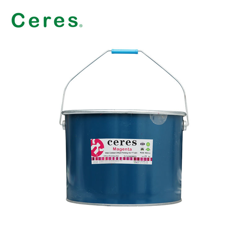 ওয়েব কোল্ডসেট অফসেট প্রিন্টিং কালি নিউজপেপার মুদ্রণের জন্য লোহার ব্যারেল প্যাকিংয়ে শক্তিশালী কালি স্থানান্তর সহ