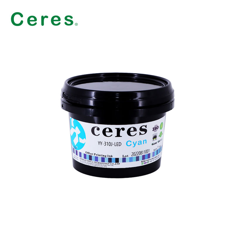 ইউভি অফসেট কালি উষ্ণ লাল রঙ অফসেট প্রিন্টিংয়ের জন্য ভাল স্থানান্তর পারফরম্যান্স সহ দ্রুত শুকনো