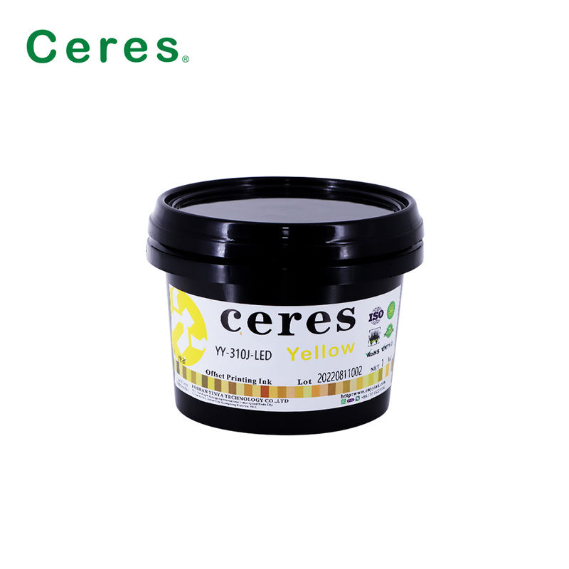 ইউভি অফসেট কালি উষ্ণ লাল রঙ অফসেট প্রিন্টিংয়ের জন্য ভাল স্থানান্তর পারফরম্যান্স সহ দ্রুত শুকনো