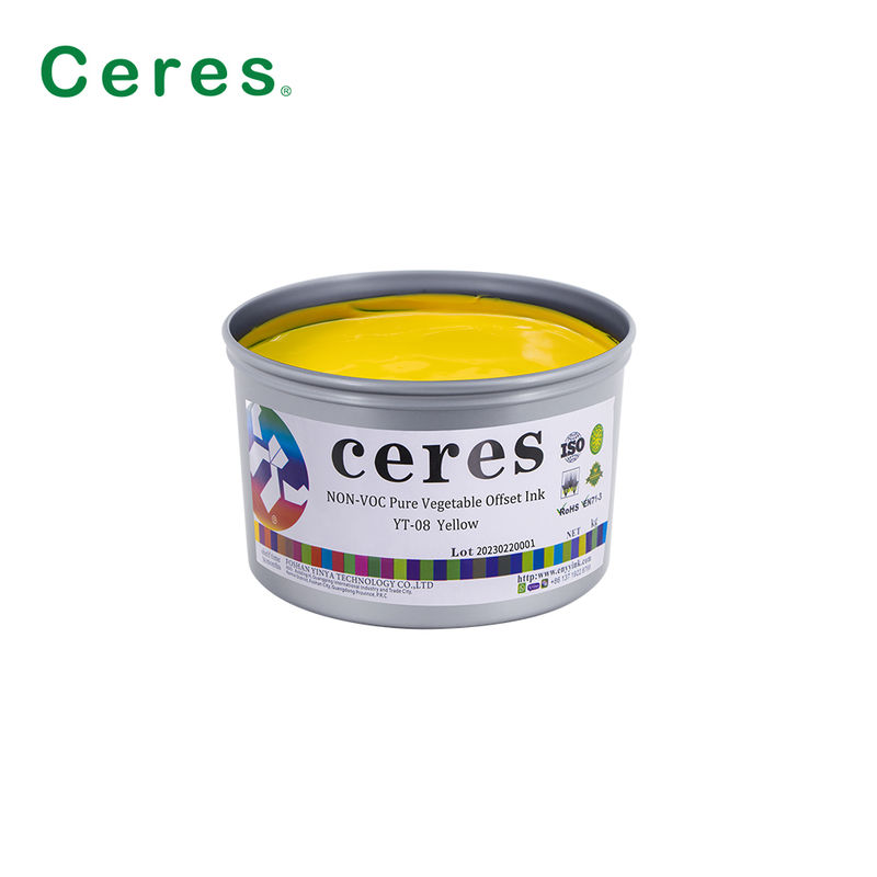 Ceres YT-08 Pure Plant-Based CMYK Offset Printing Ink - Environmentally Friendly High Gloss Ink for Paper and Carbon Packaging - কাগজ ও কার্বন প্যাকেজিংয়ের জন্য পরিবেশ বান্ধব উচ্চ চকচকে কালি