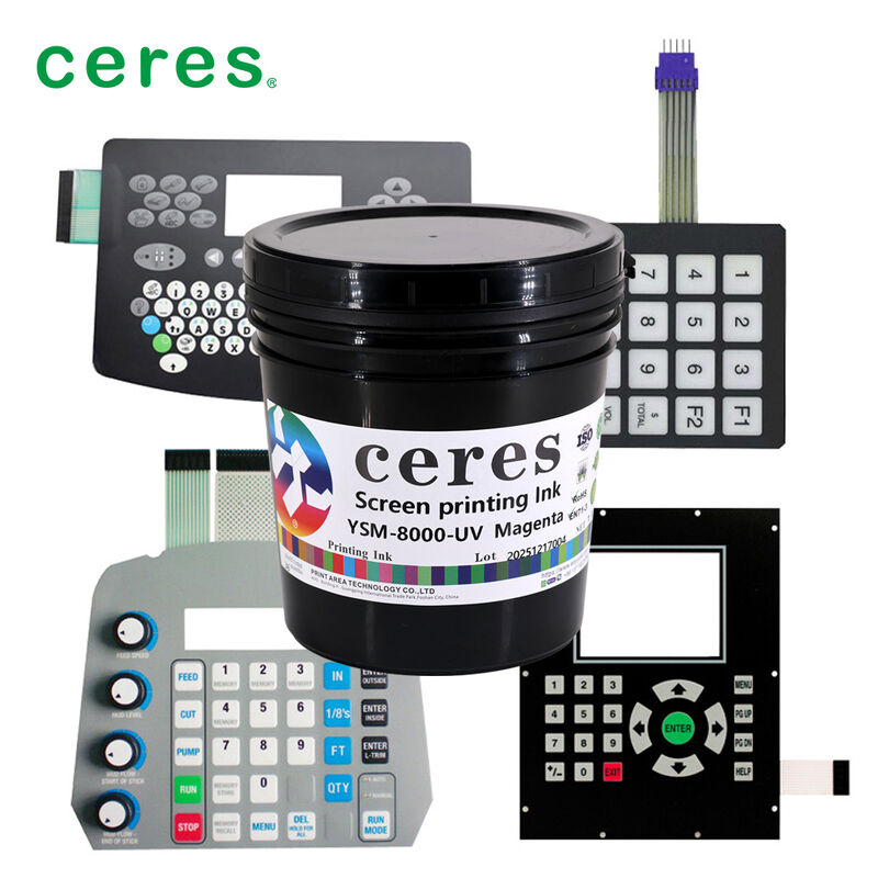 High Opacity UV Screen Printing Ink with High Flexibility and Fast Drying for PE Substrates